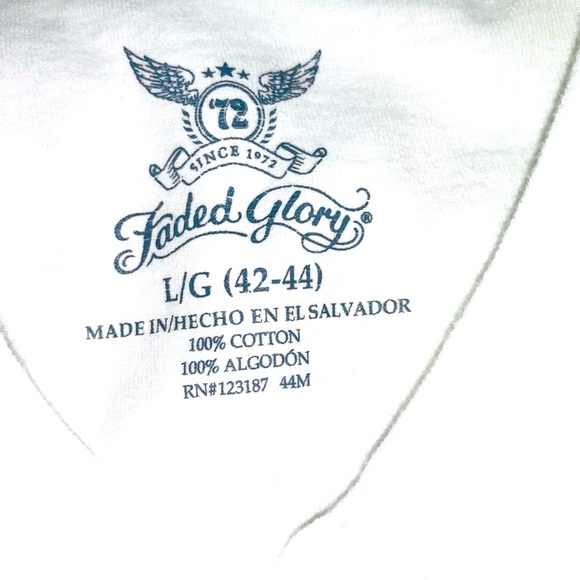 American Flag Faded Glory Mens Tank Top Sz LG - Picture 4 of 4